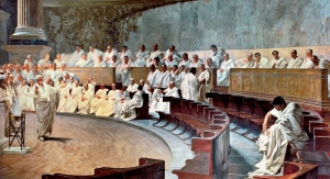 «Cicerone accusa Catilina» di Cesare Maccari.